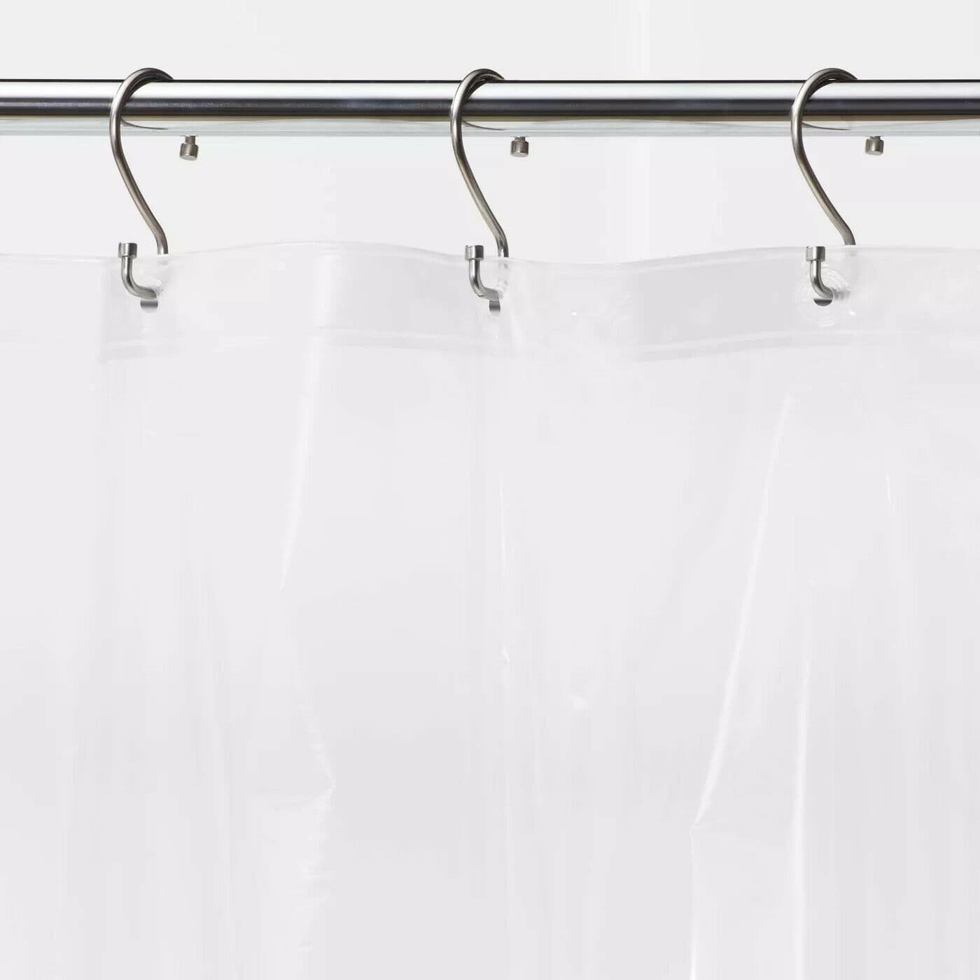 PEVA Light Weight Shower Liner Clear - Room Essentials™ w/complimentary shower curtain rings - Thumbnail 2
