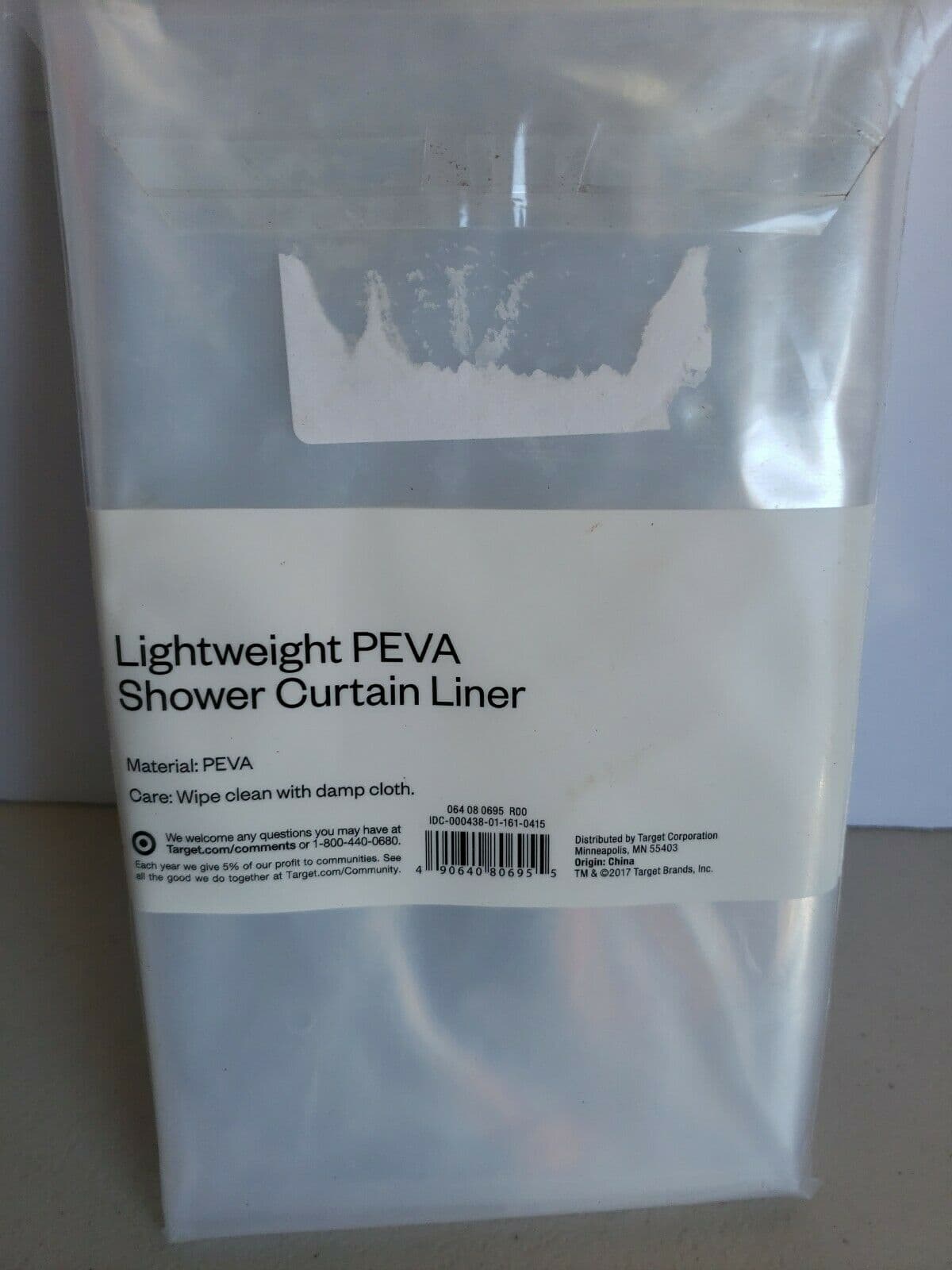 PEVA Light Weight Shower Liner Clear - Room Essentials™ w/complimentary shower curtain rings - Thumbnail 4