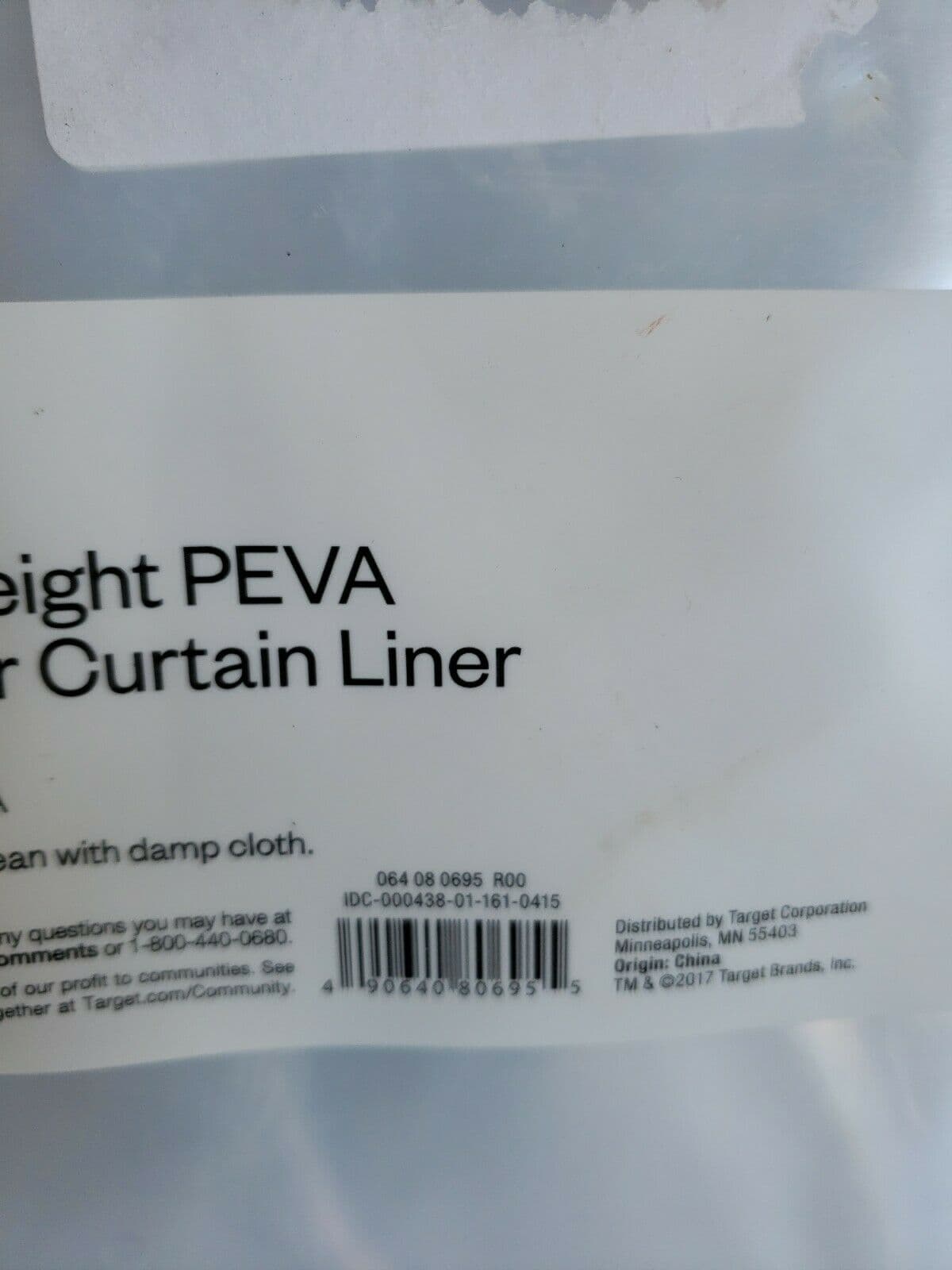 PEVA Light Weight Shower Liner Clear - Room Essentials™ w/complimentary shower curtain rings - Thumbnail 6