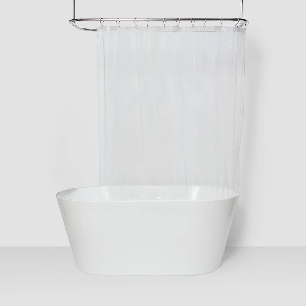 PEVA Light Weight Shower Liner Clear - Room Essentials™ w/complimentary shower curtain rings - Thumbnail 8