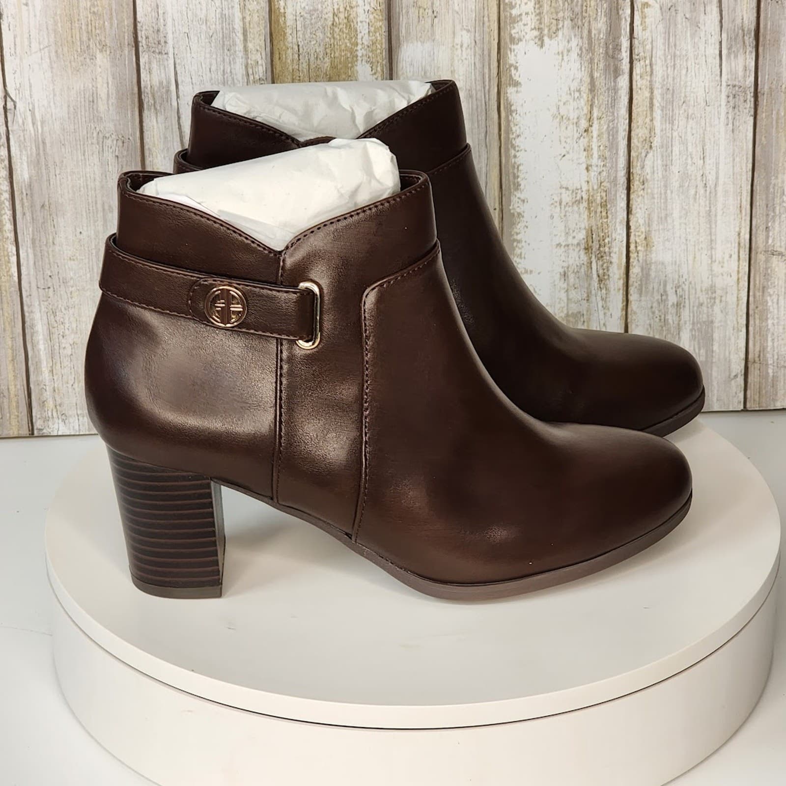 NEW - Giani Bernini Women's Artemyss Block Heel Dress Booties - Size 8 M - Thumbnail 3