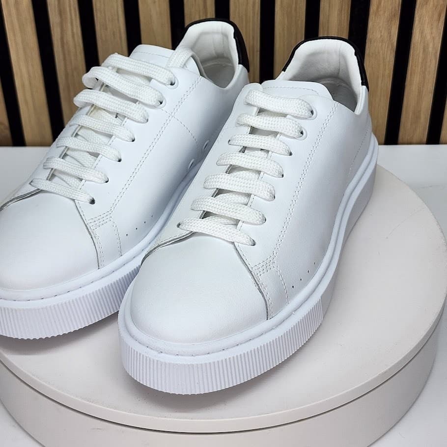 NEW - BOSS Hugo Boss Colyn Men’s White Sneakers Tennis Style Shoes Size 7 - Thumbnail 4