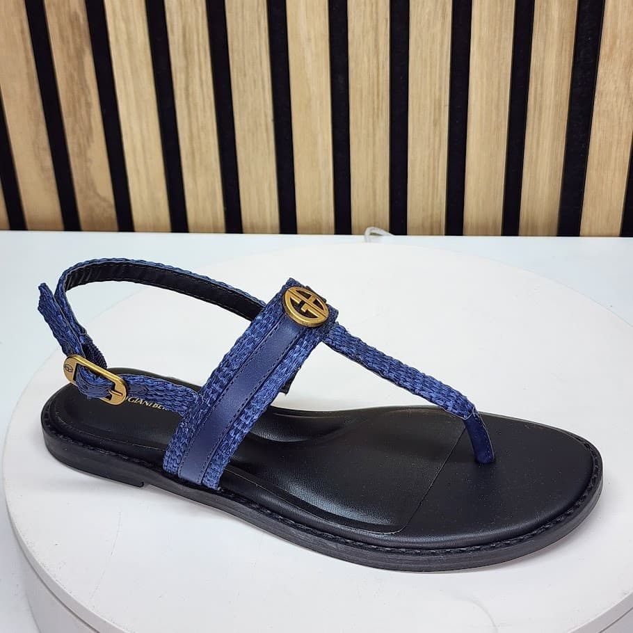 NEW - Giani Bernini Nayelli Women’s Navy Thong Flat Sandals Slingback Size 6.5 - Thumbnail 6