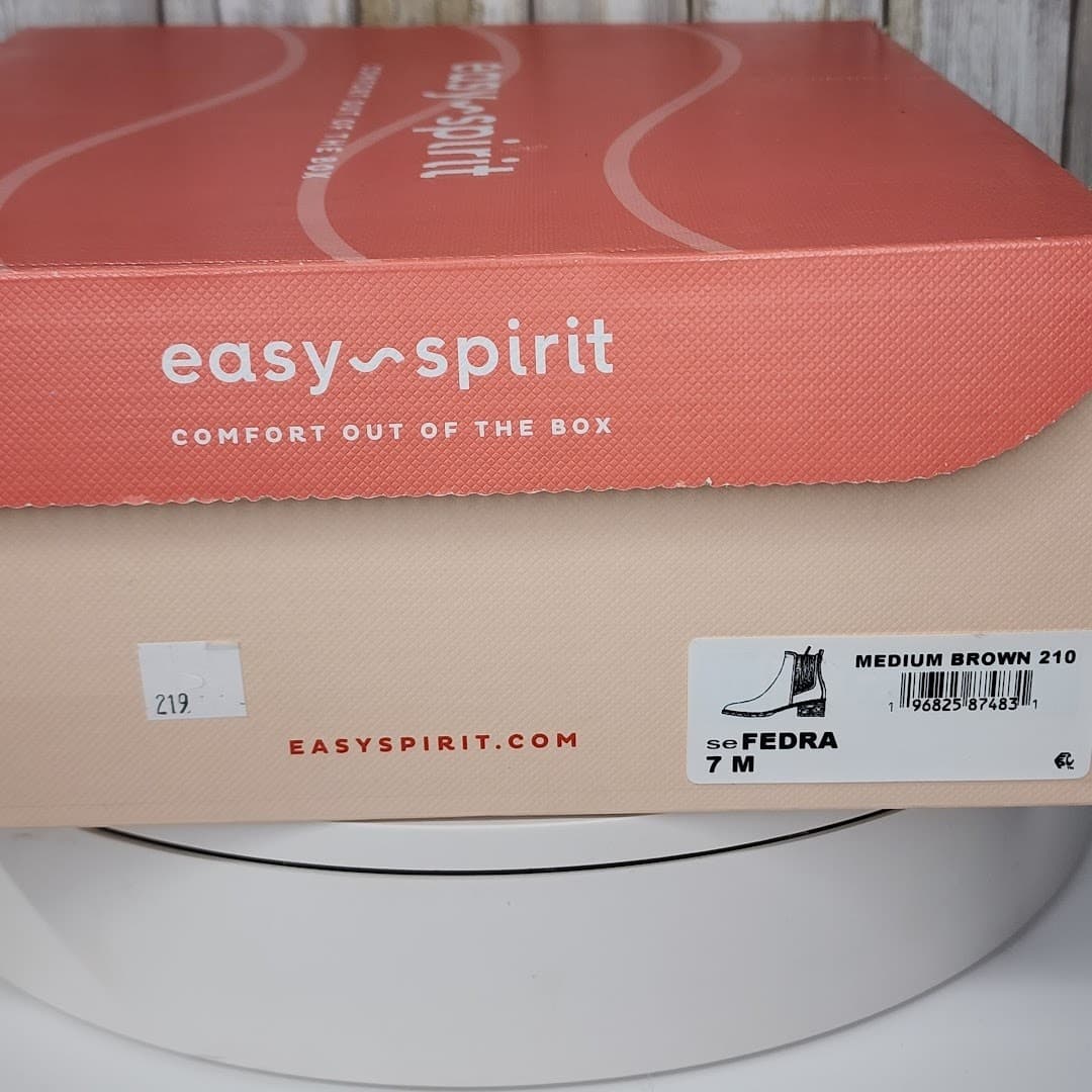NEW - Easy Spirit Women's Eflex Fedra Block Heel Dress Booties - Size 7 M - Thumbnail 10