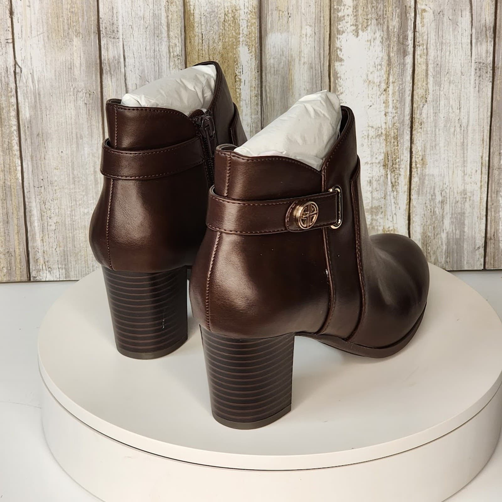 NEW - Giani Bernini Women's Artemyss Block Heel Dress Booties - Size 8 M - Thumbnail 4