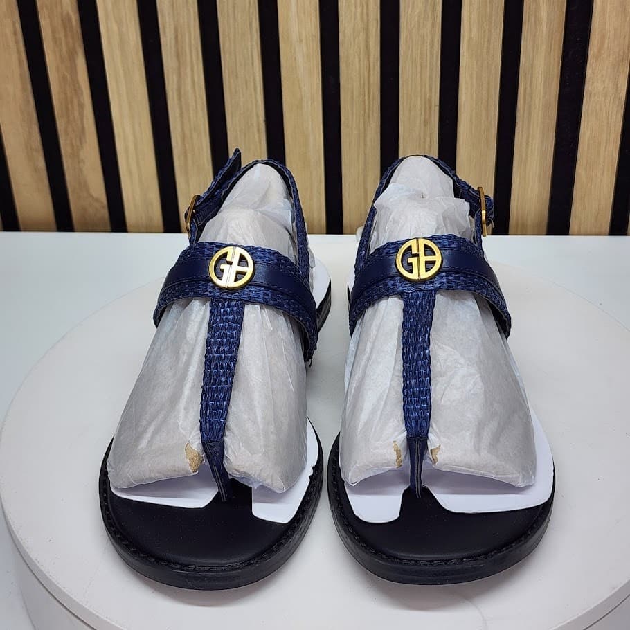 NEW - Giani Bernini Nayelli Women’s Navy Thong Flat Sandals Slingback Size 6.5 - Thumbnail 5