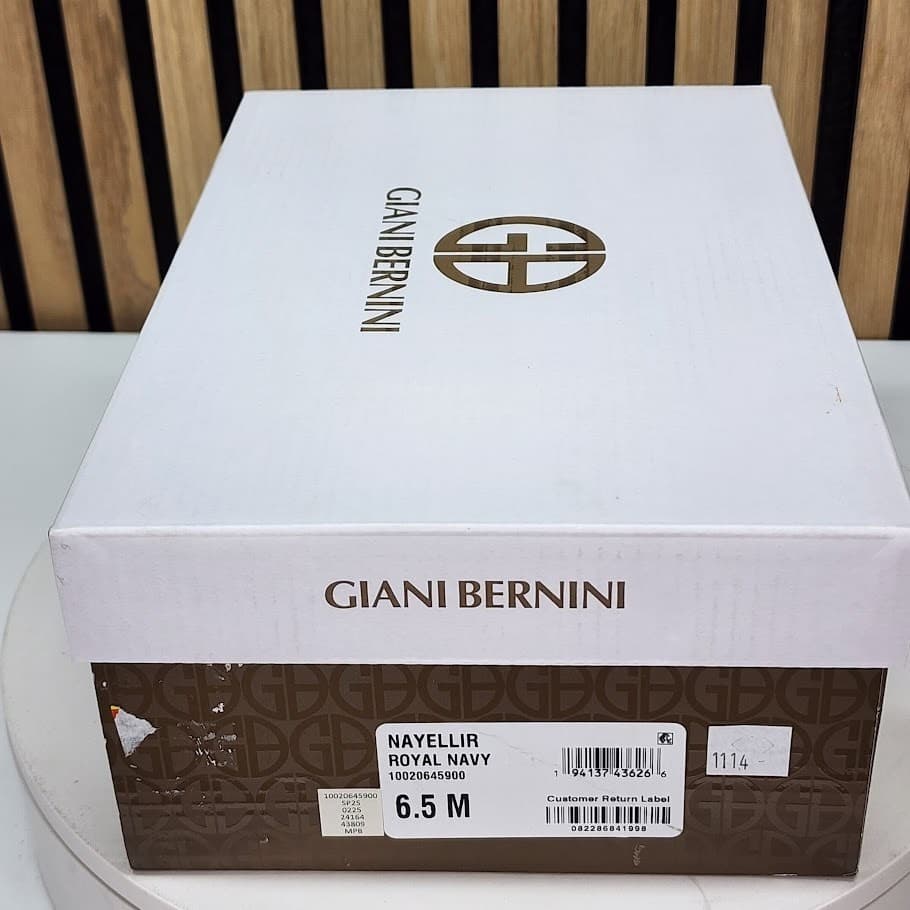 NEW - Giani Bernini Nayelli Women’s Navy Thong Flat Sandals Slingback Size 6.5 - Thumbnail 8