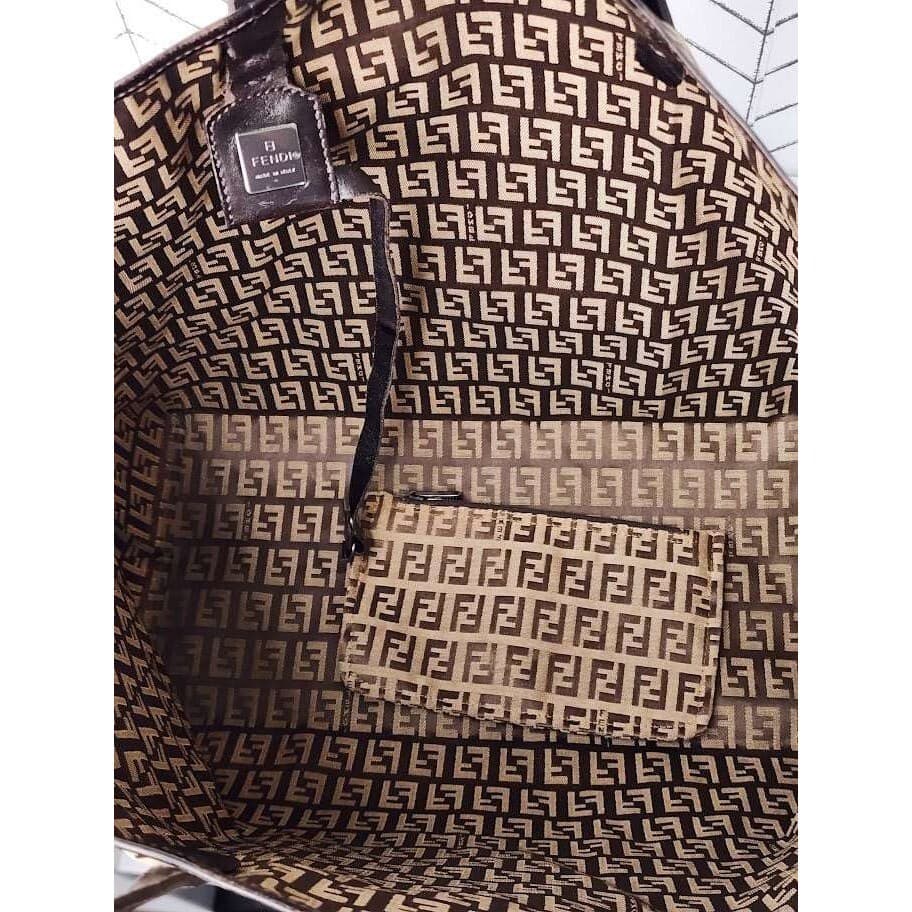 Fendi Zucchino Canvas Roll Tote Bag - Thumbnail 9