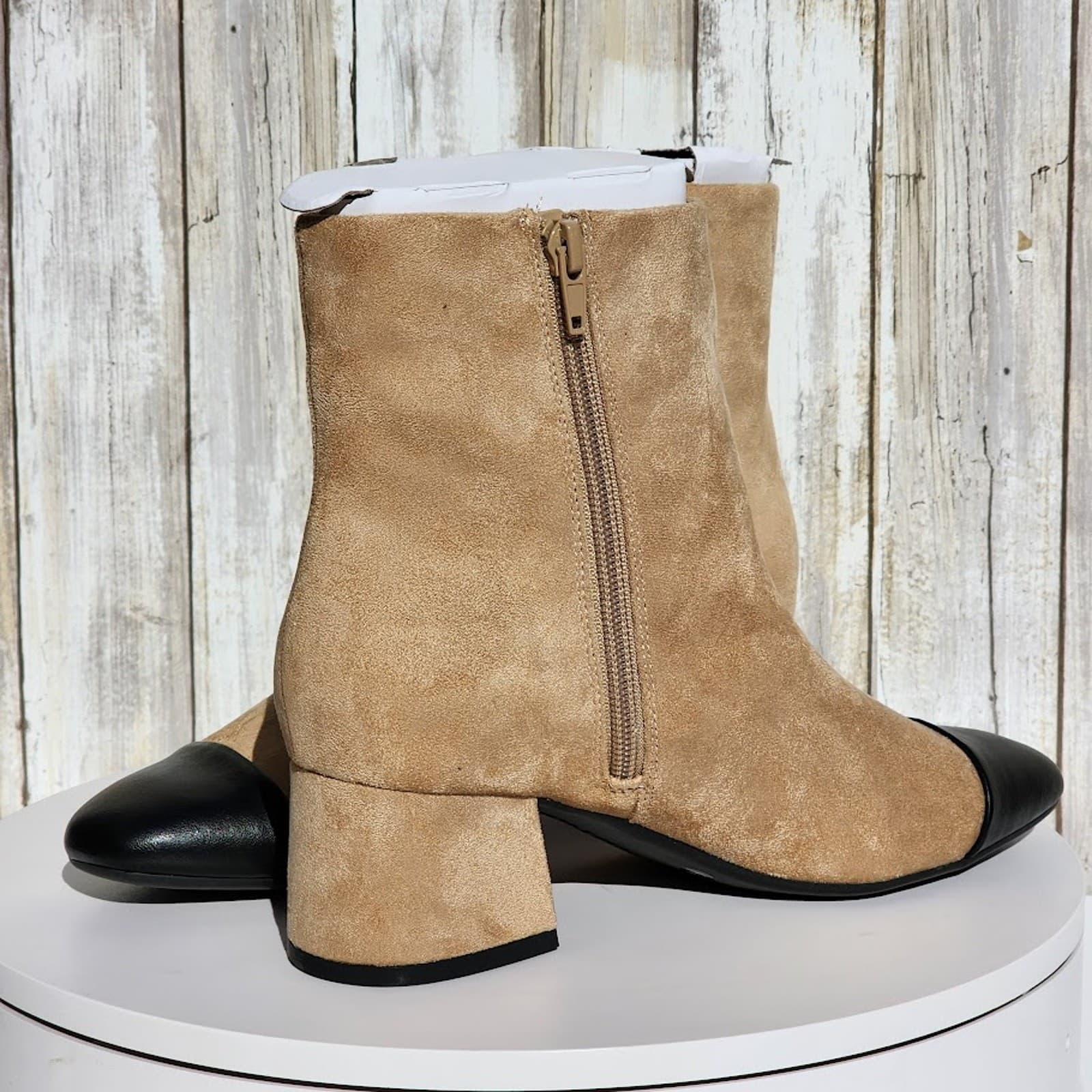 NEW - On 34th Janette Cap-Toe Booties - Size 8.5 M - Thumbnail 8