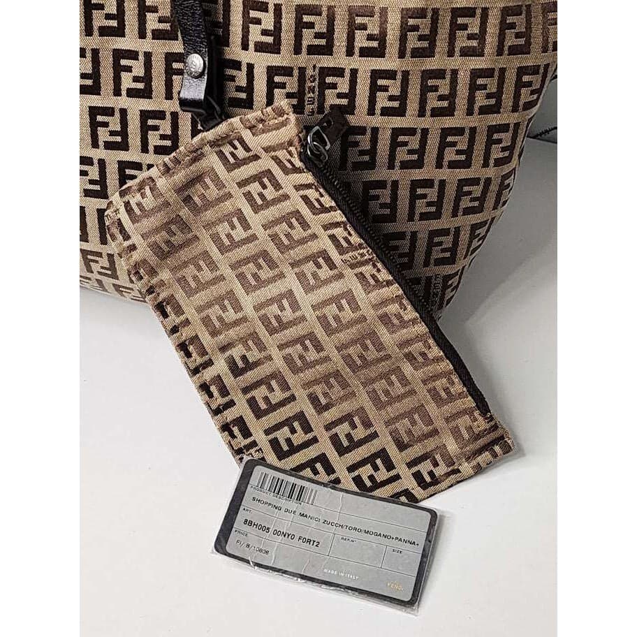 Fendi Zucchino Canvas Roll Tote Bag - Thumbnail 4