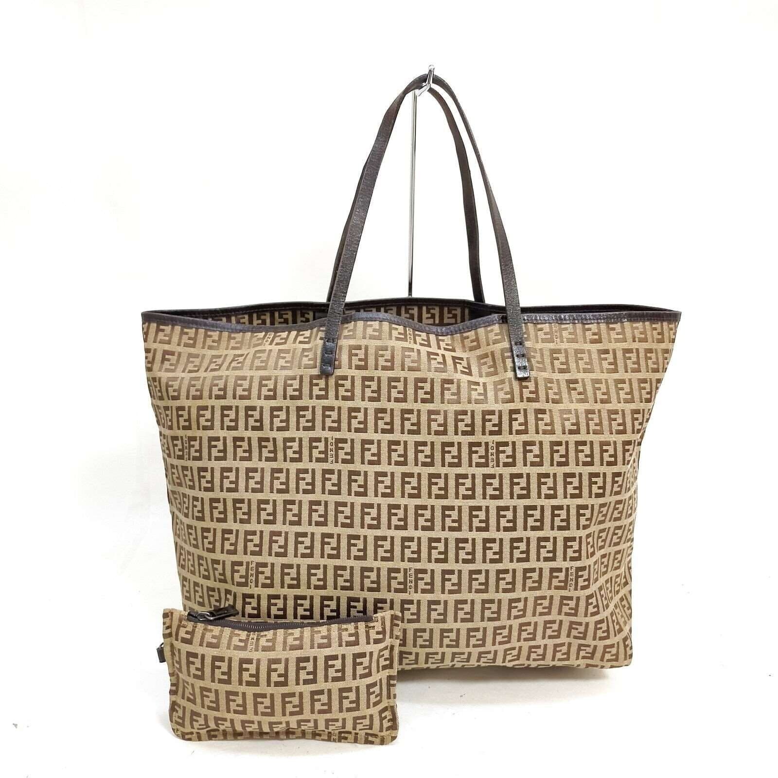 Fendi Zucchino Canvas Roll Tote Bag - Thumbnail 2