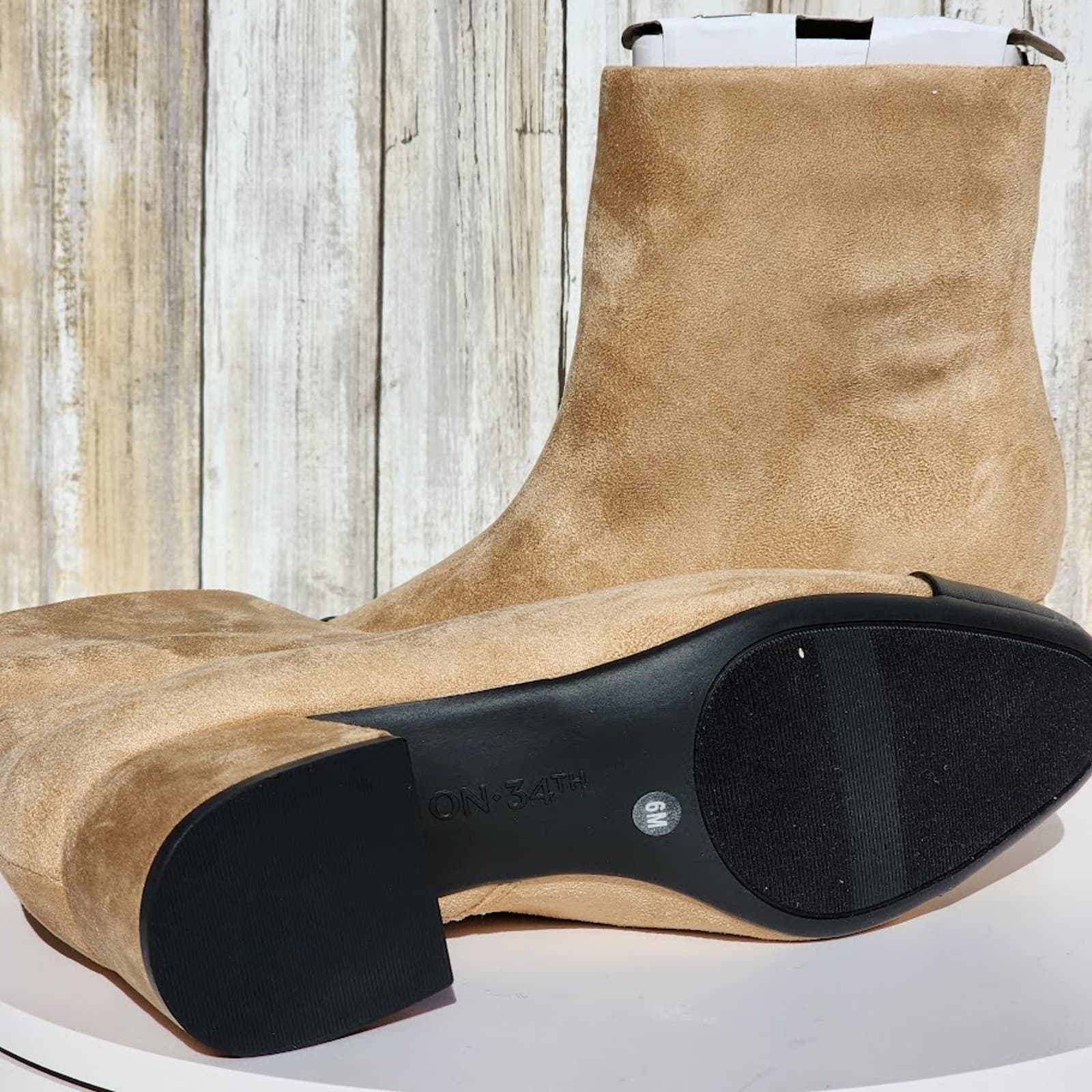 NEW - On 34th Janette Cap-Toe Booties - Size 8.5 M - Thumbnail 9