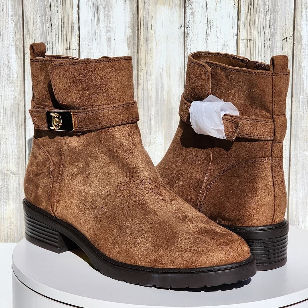 NEW - Giani Bernini Women's Becca Memory Foam Buckled Booties - Size 9.5 M - Thumbnail 2