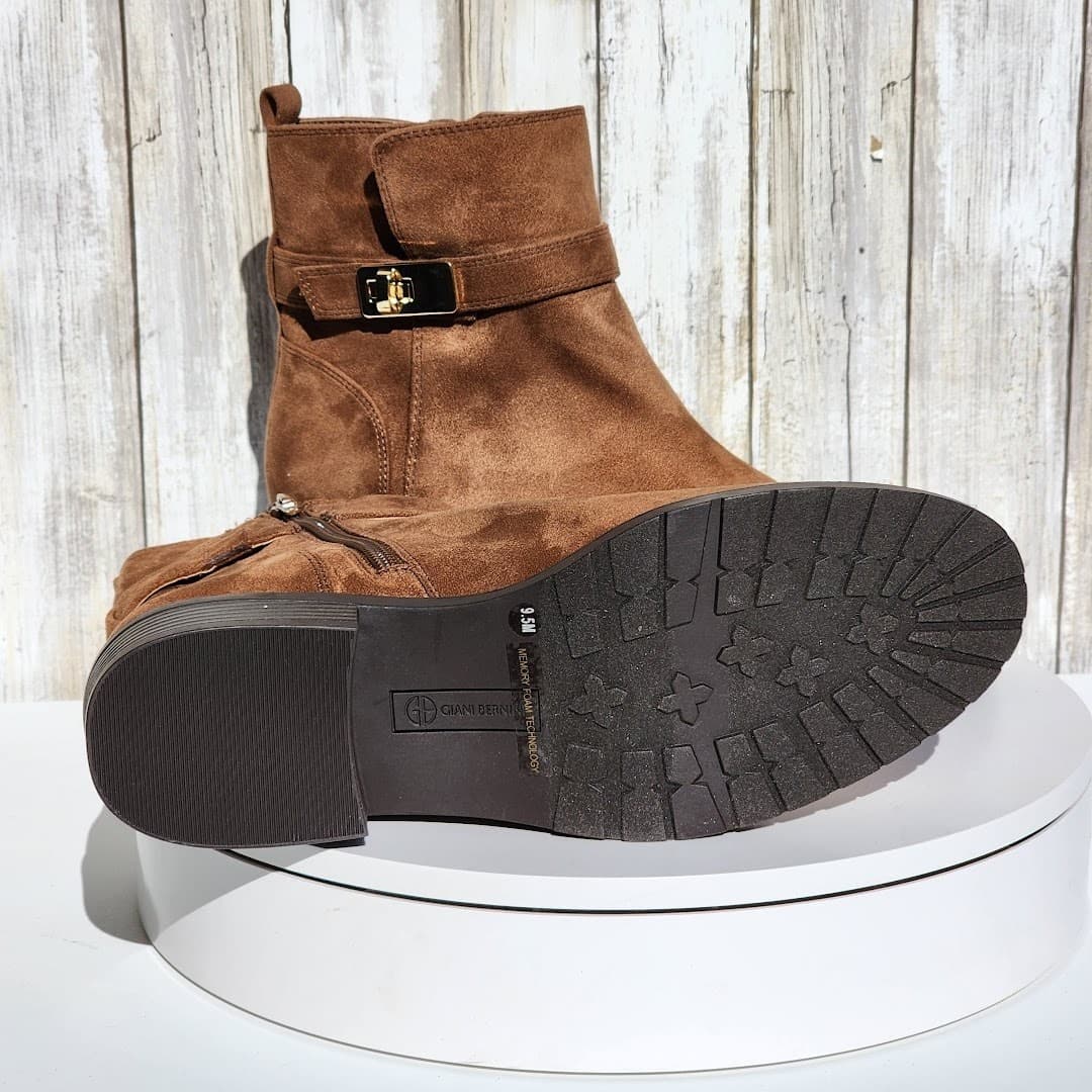 NEW - Giani Bernini Women's Becca Memory Foam Buckled Booties - Size 9.5 M - Thumbnail 9
