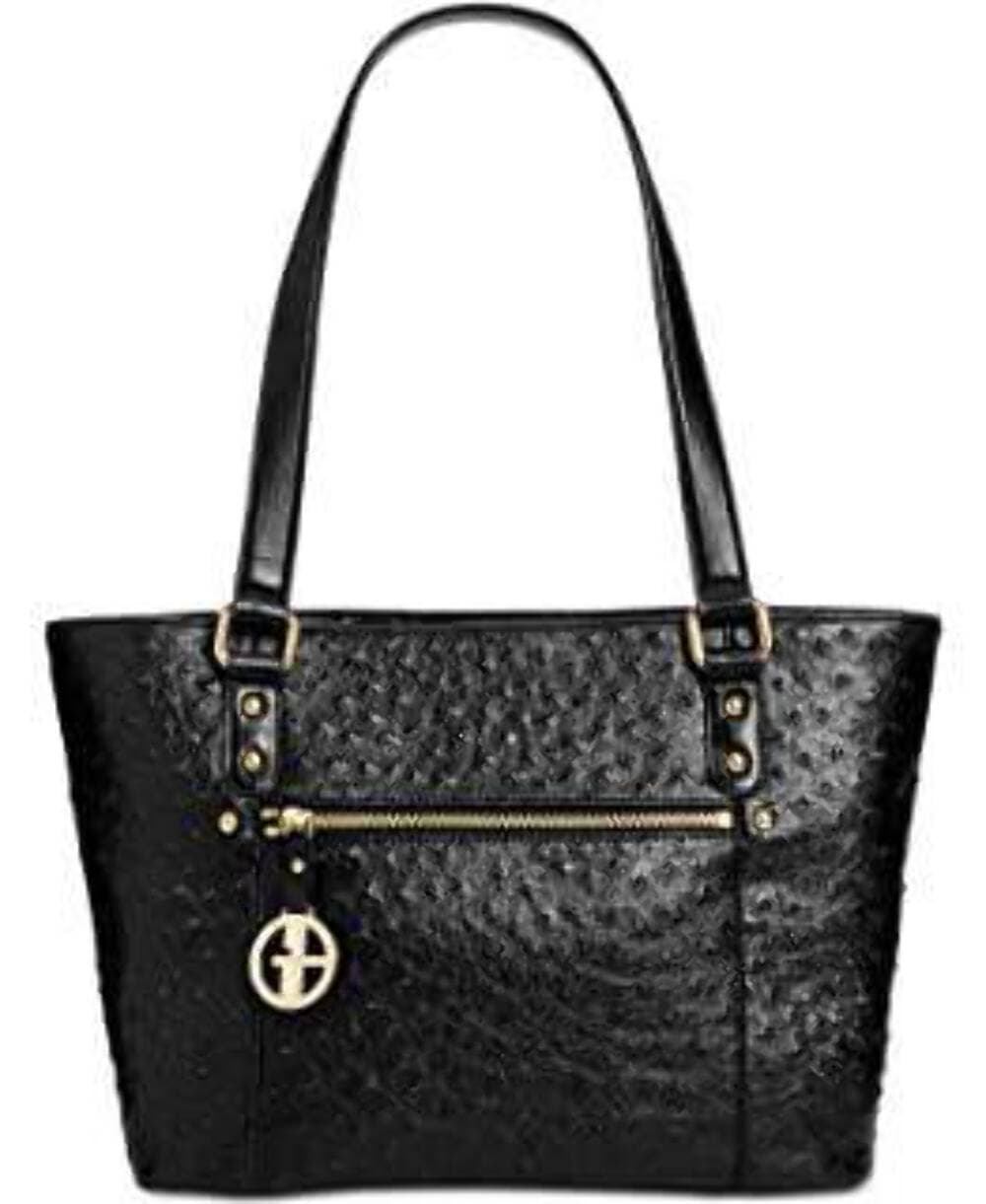 Giani Bernini Ostrich-Embossed Tote NWOT