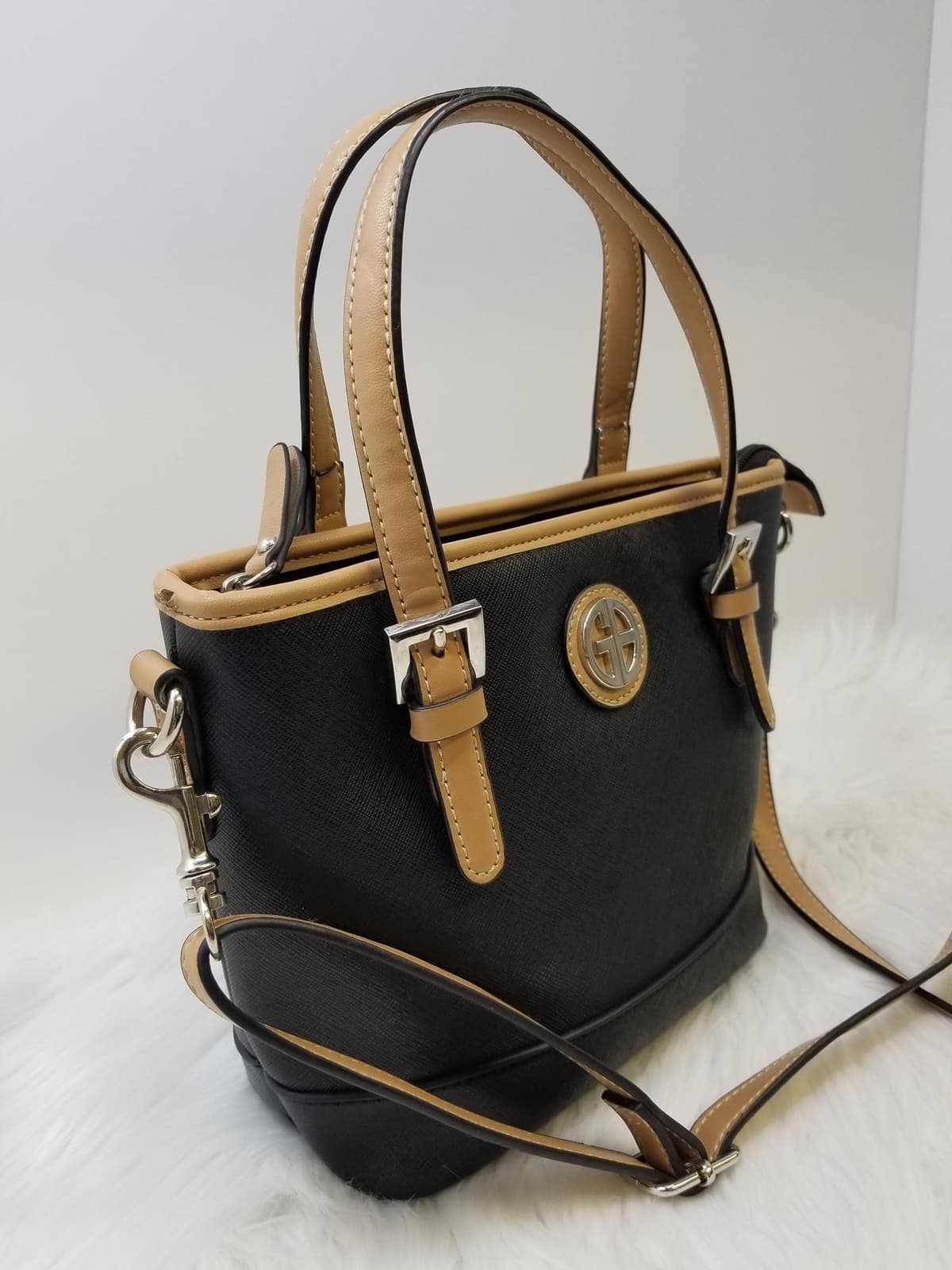 Giani Bernini Saffiano Mini Convertible Tote (Return Item) - Thumbnail 2