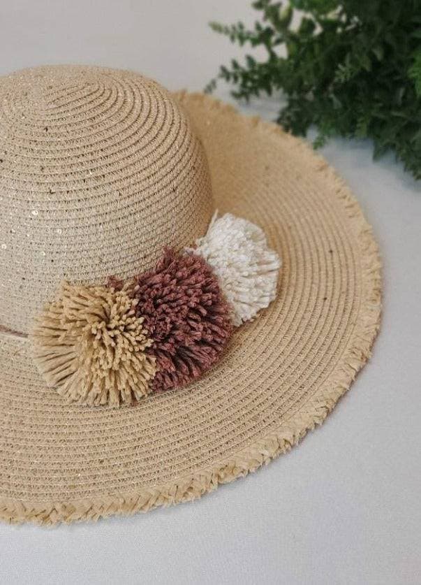INC International Concepts Pom-Pom Floppy Hat - Thumbnail 3