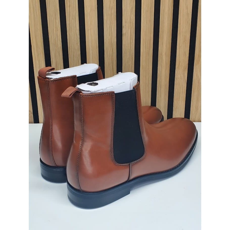 NEW - Alfani Luka 2 Cognac Men’s Chelsea Slip On Ankle Dress Boots - Size 11M - Thumbnail 2