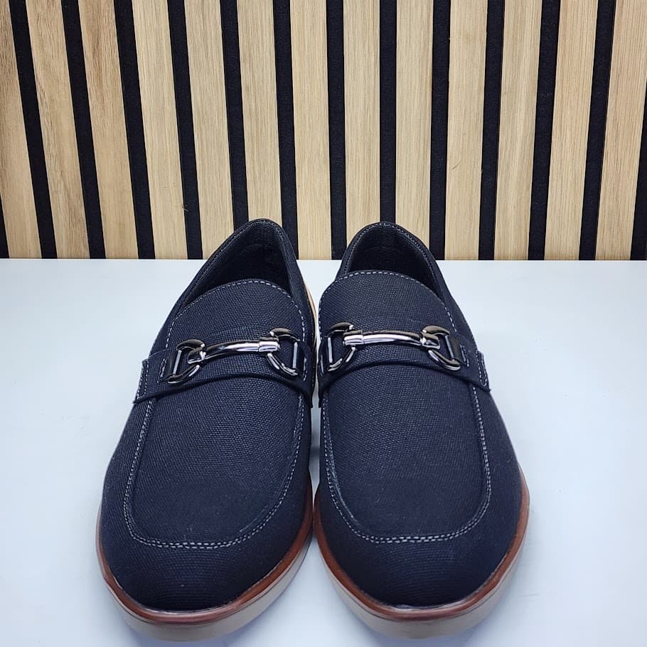 NEW - New York & Company Men’s Black Bit Loafers Slip On Dress Shoes - Size 12 - Thumbnail 3