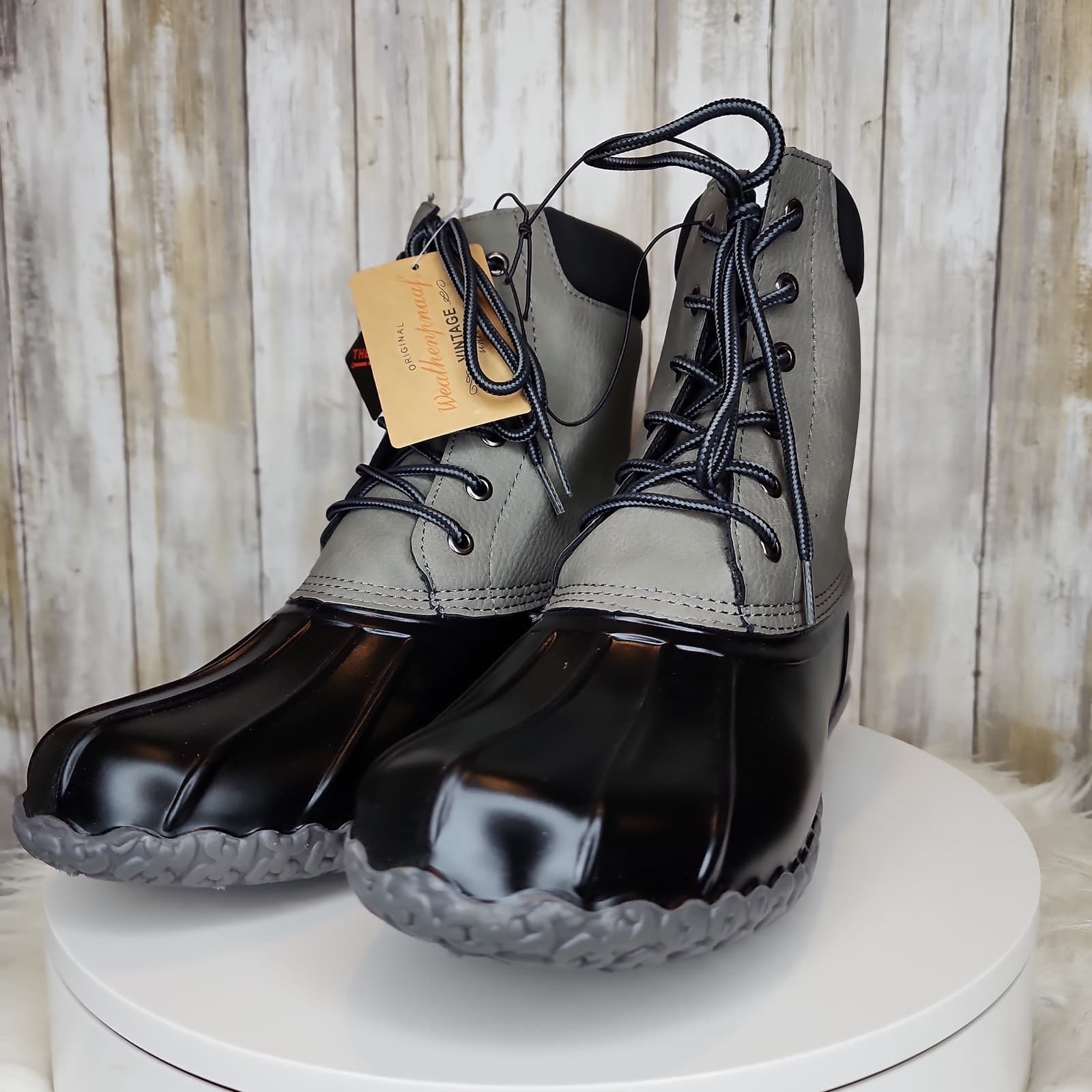 Weatherproof Vintage Men's Adam Duck Boots Grey - Size 8 - Thumbnail 7