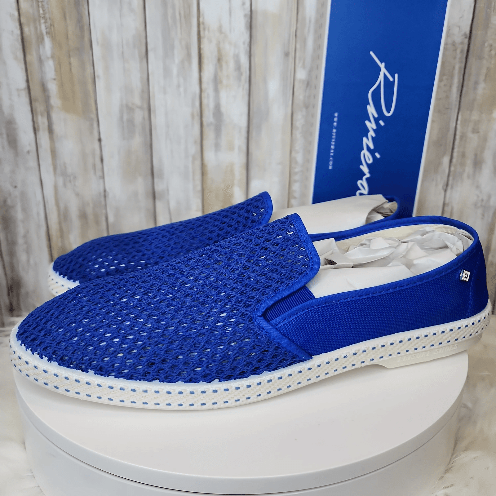 Rivieras Men's CLASSIC Slip-On Blue - Size 7.5 - 40 - Thumbnail 3