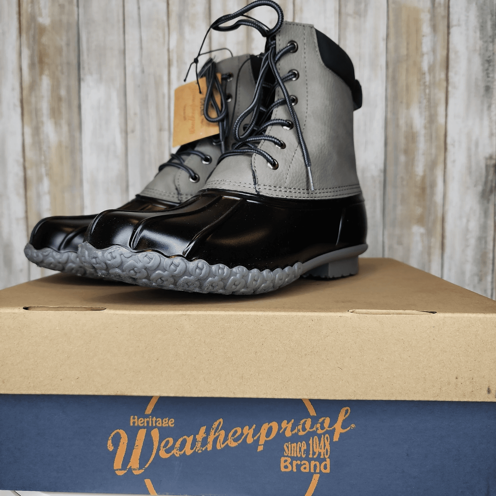 Weatherproof Vintage Men's Adam Duck Boots Grey - Size 8 - Thumbnail 4