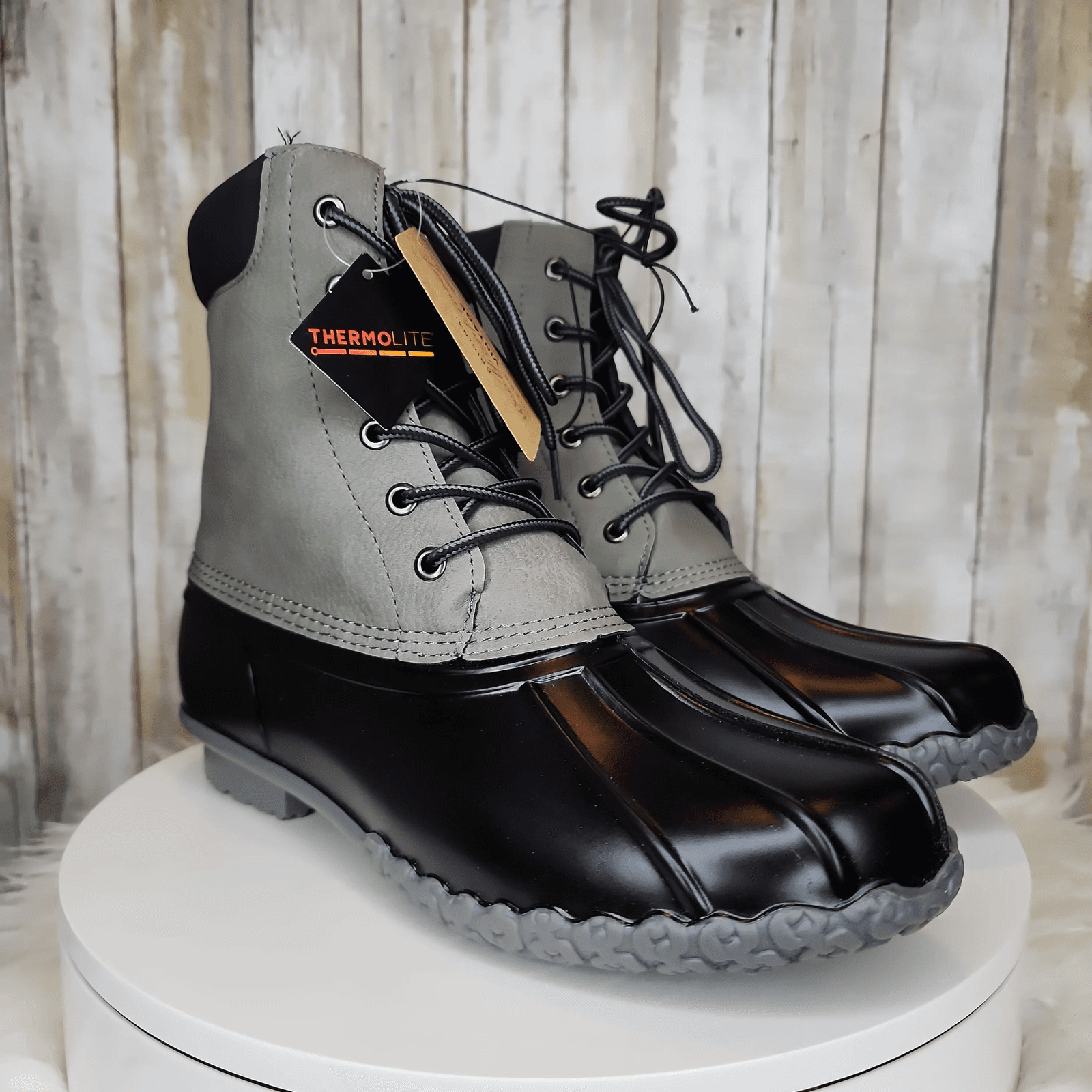 Weatherproof Vintage Men's Adam Duck Boots Grey - Size 8