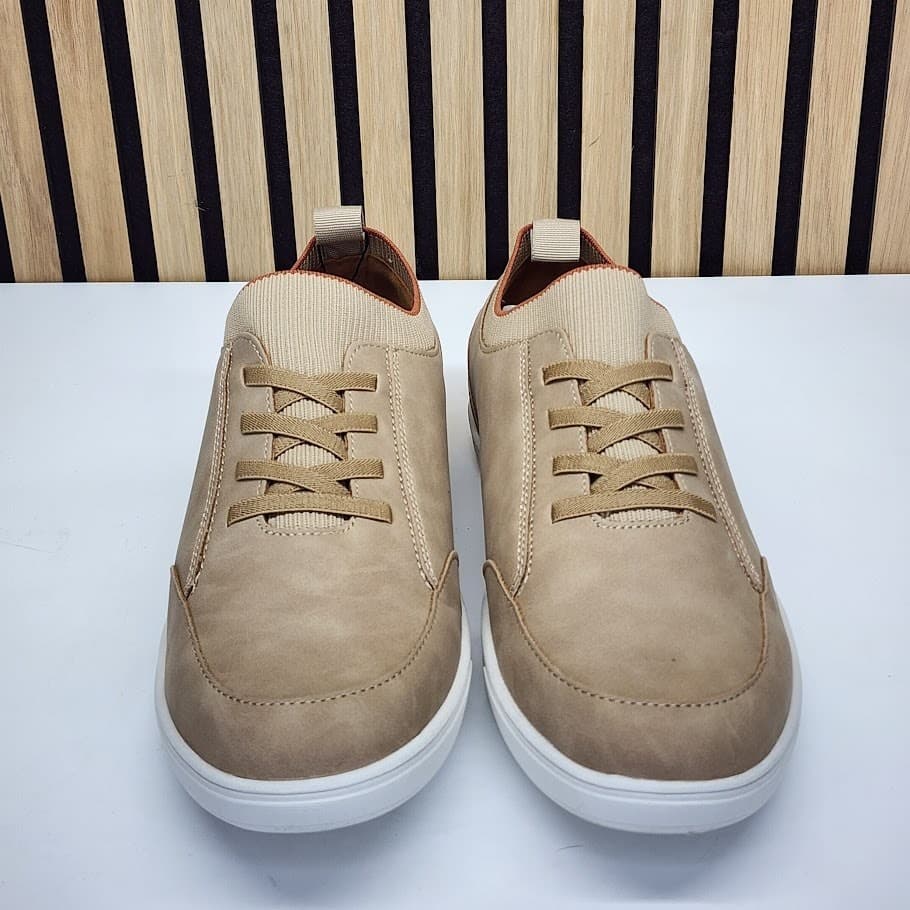 New - Alfani Carson Men’s Taupe Sneakers Casual Lace Up Shoes - Size 13 - Thumbnail 4