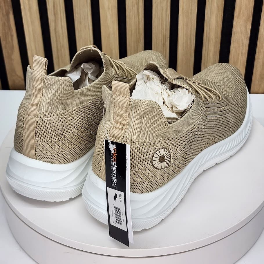 NEW - Akademiks Flux Men’s Tan Sneakers Casual Lace Up Comfort Shoes - Size 9M - Thumbnail 2