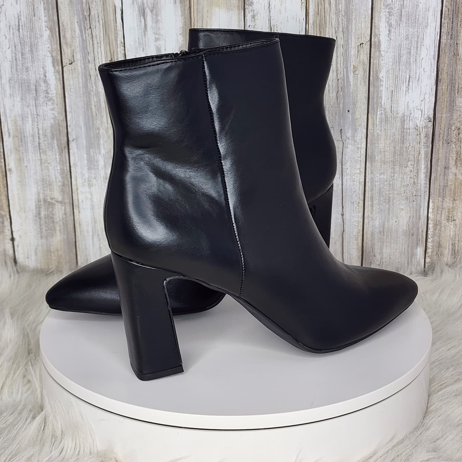 Madden Girl Bonnie Pointed-Toe Block-Heel Dress Booties - Size 11 - Thumbnail 4