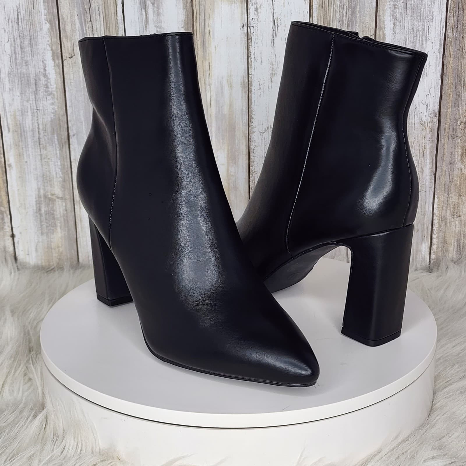 Madden Girl Bonnie Pointed-Toe Block-Heel Dress Booties - Size 11 - Thumbnail 2