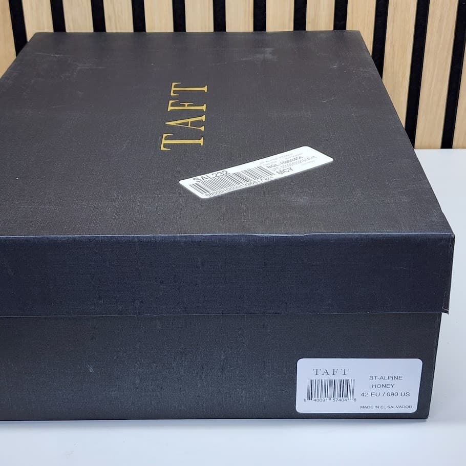 NEW - Taft Alpine Hiker Men’s Honey Leather Boots Lace Up Rugged Casual - Size 9 - Thumbnail 4
