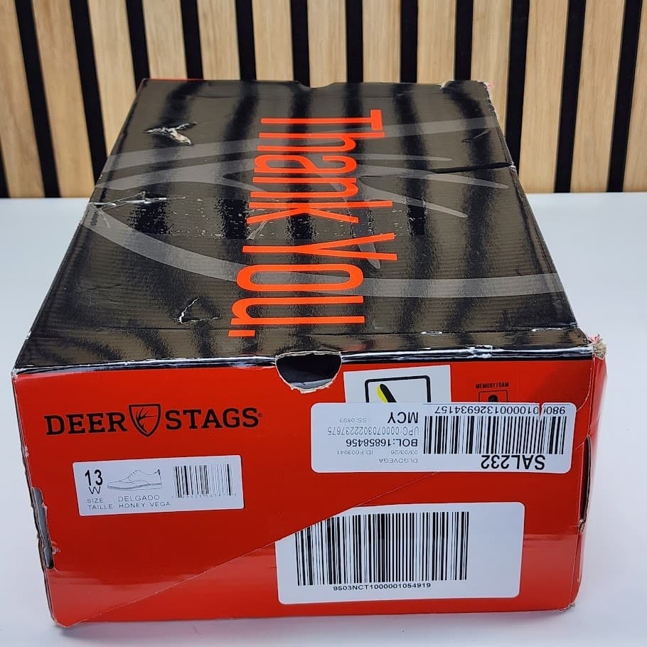 NEW - Deer Stags Delgado Wingtip Oxford Men’s Brown Dress Shoe - Size 13 W - Thumbnail 5