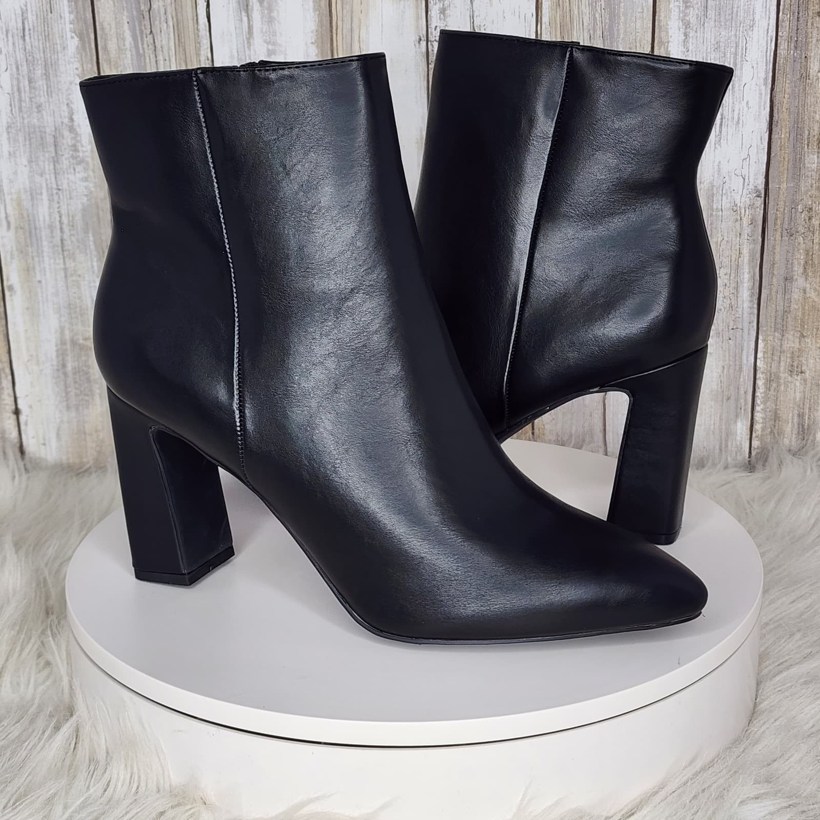 Madden Girl Bonnie Pointed-Toe Block-Heel Dress Booties - Size 11 - Thumbnail 3
