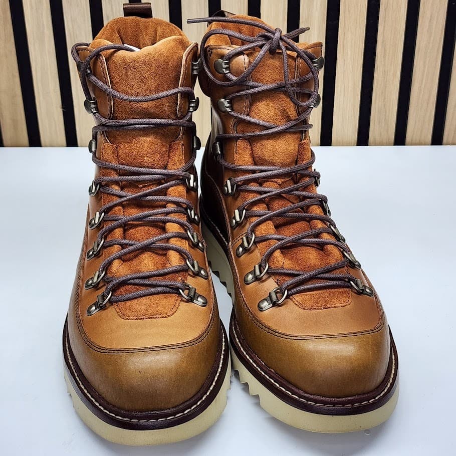 NEW - Taft Alpine Hiker Men’s Honey Leather Boots Lace Up Rugged Casual - Size 9 - Thumbnail 3