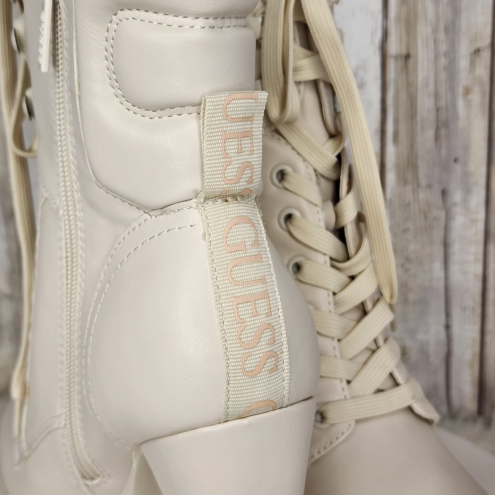 GUESS Women's Tanisa Heeled Lace-Up Platform Hikers Booties - Size 8.5 M - Thumbnail 7