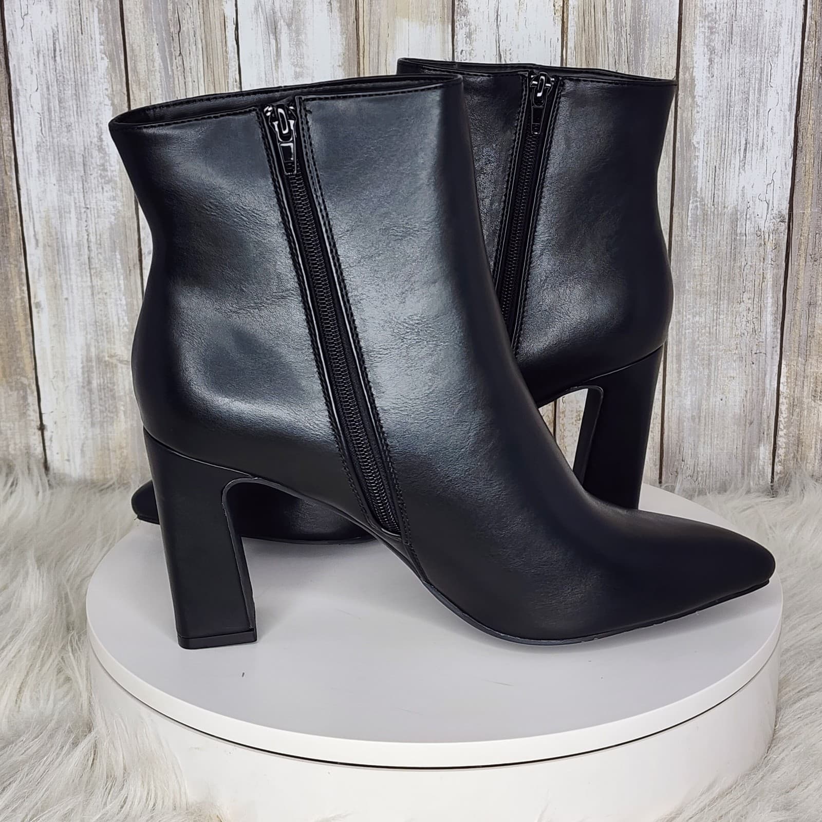 Madden Girl Bonnie Pointed-Toe Block-Heel Dress Booties - Size 11 - Thumbnail 8
