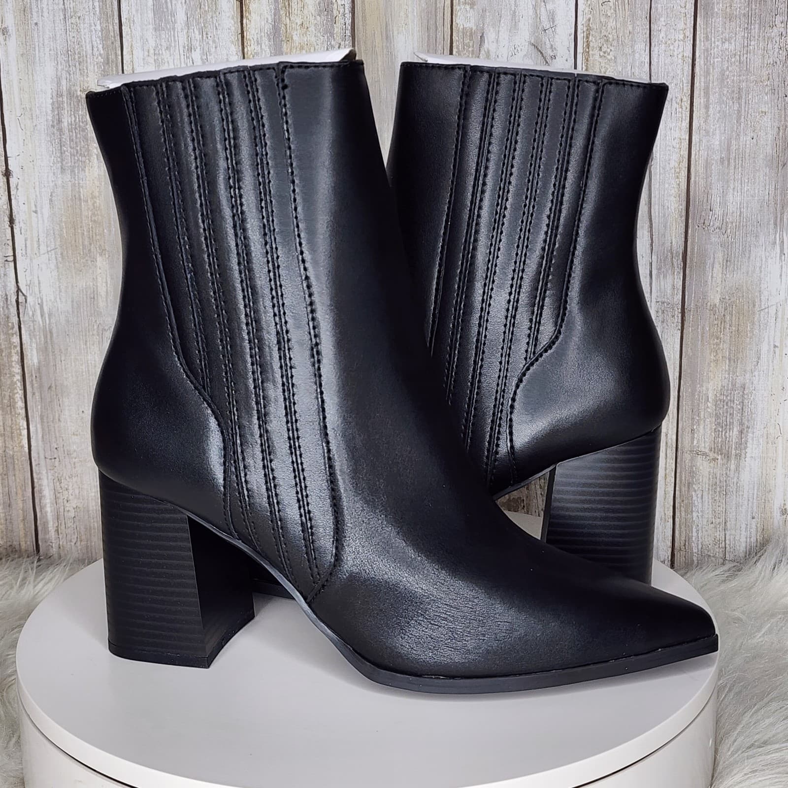 Aqua College Women's Waterproof Iconic Pointed-Toe Dress Booties - Size 10 - Thumbnail 3