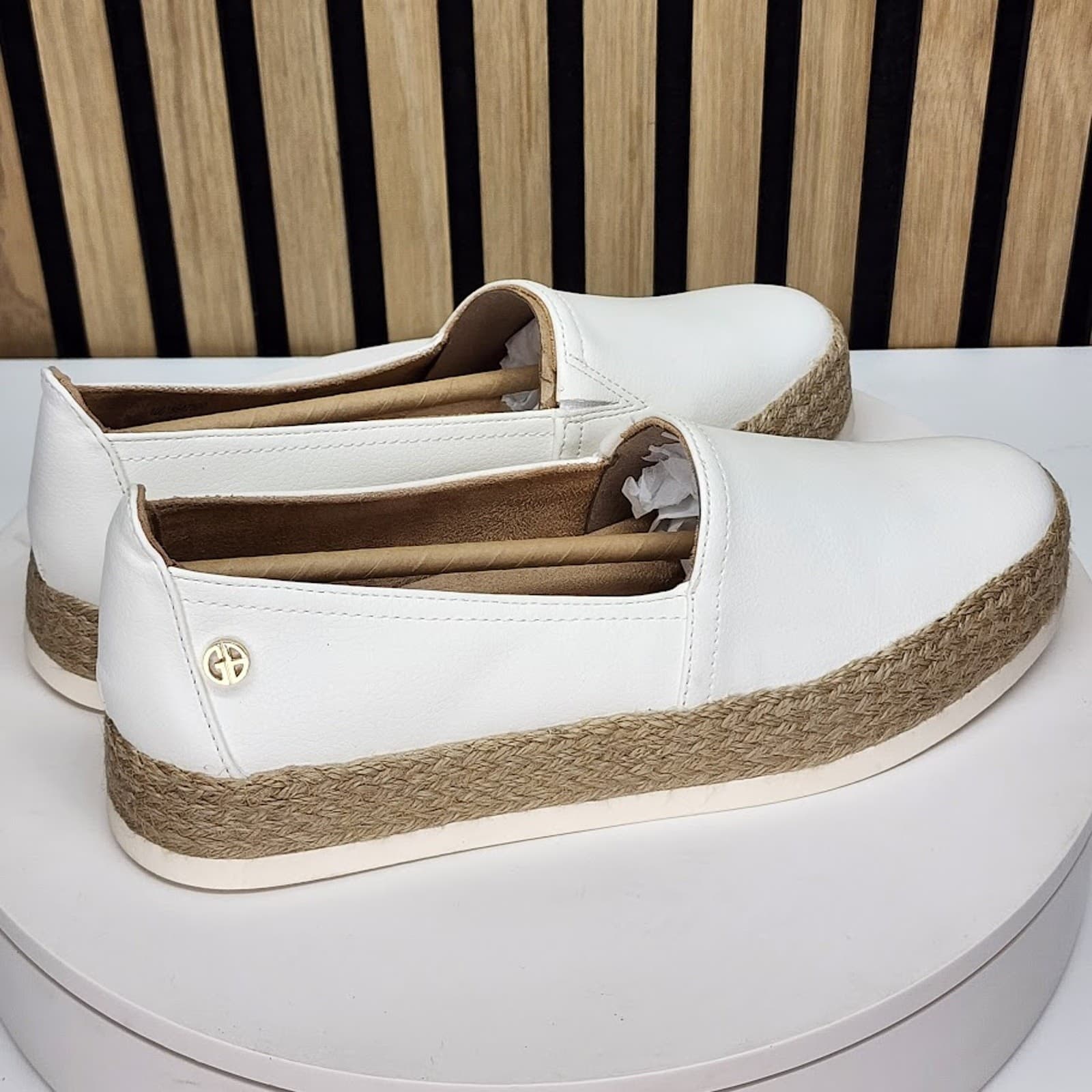 NEW - Giani Bernini Women’s Espadrille Slip On Flats Casual Shoes - Size 12 M - Thumbnail 2