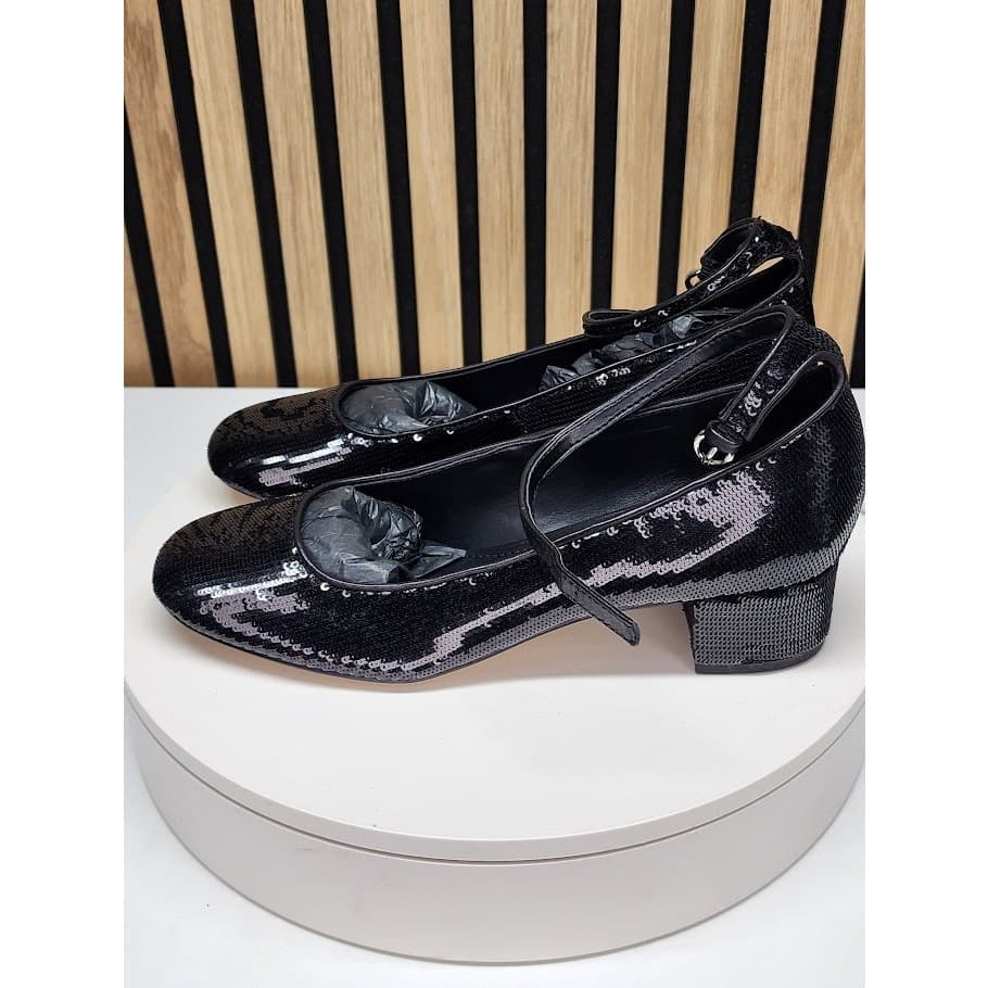 NEW - Marc Fisher LTD Parri Women’s Black Mary Jane Pumps Block Heel Size 8.5 - Thumbnail 4