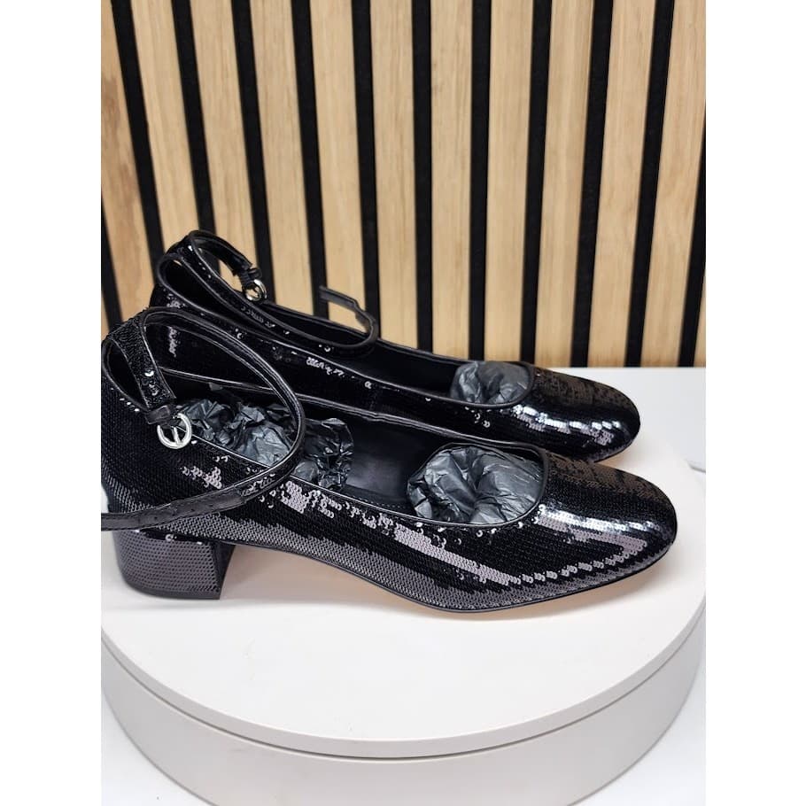 NEW - Marc Fisher LTD Parri Women’s Black Mary Jane Pumps Block Heel Size 8.5 - Thumbnail 2
