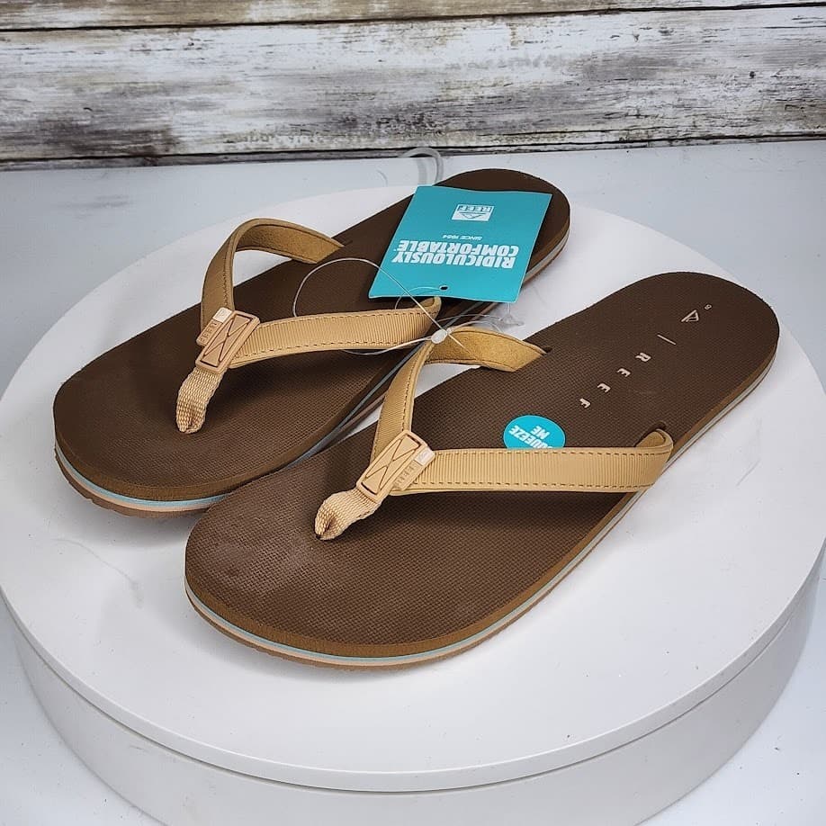 NEW - REEF Solana Women’s Beach Flip Flop Sandals Comfort Size 8 - Thumbnail 4