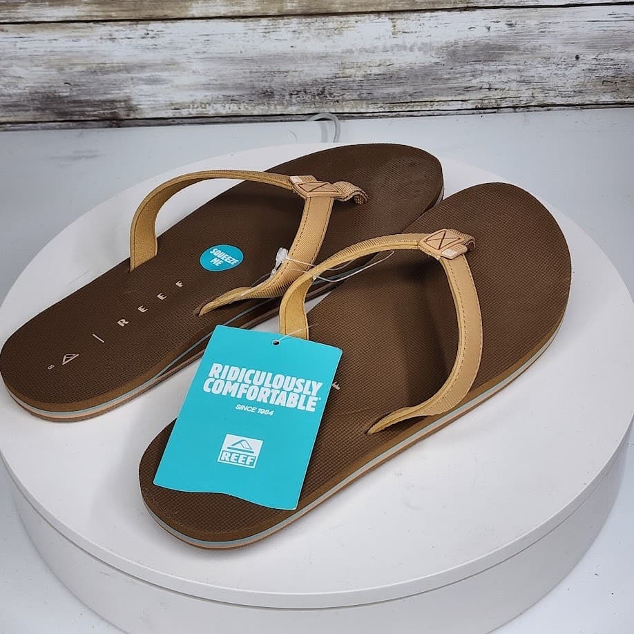 NEW - REEF Solana Women’s Beach Flip Flop Sandals Comfort Size 8 - Thumbnail 2