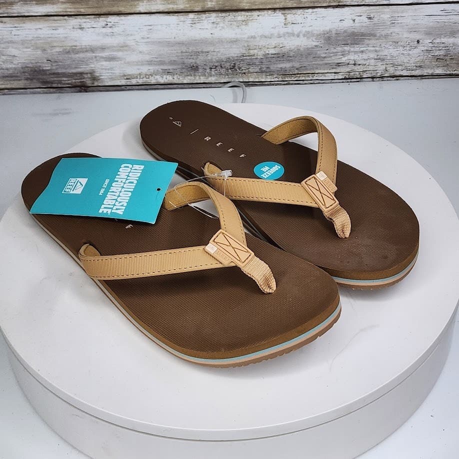NEW - REEF Solana Women’s Beach Flip Flop Sandals Comfort Size 8 - Thumbnail 5