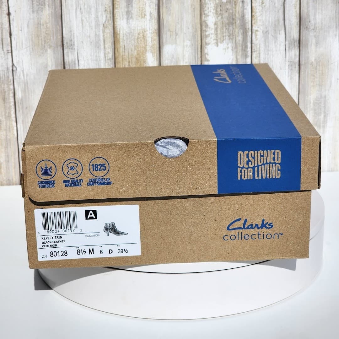 NEW - Clarks Women's Collection Kepley Erin Booties - Size 8.5 M - Color Black - Thumbnail 5