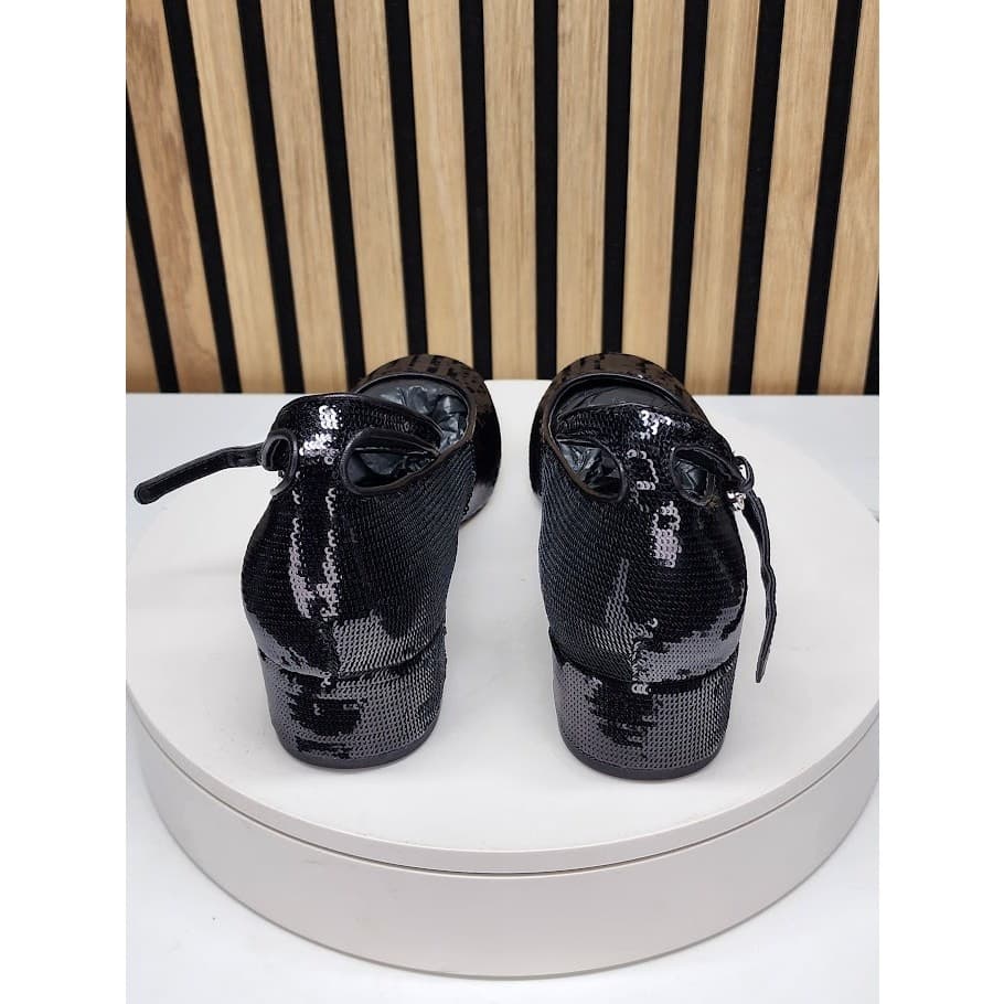 NEW - Marc Fisher LTD Parri Women’s Black Mary Jane Pumps Block Heel Size 8.5 - Thumbnail 3