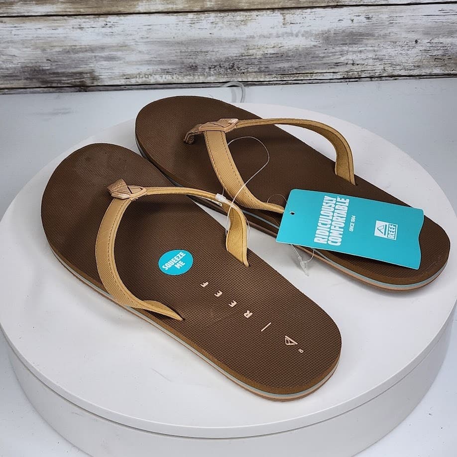 NEW - REEF Solana Women’s Beach Flip Flop Sandals Comfort Size 8 - Thumbnail 3