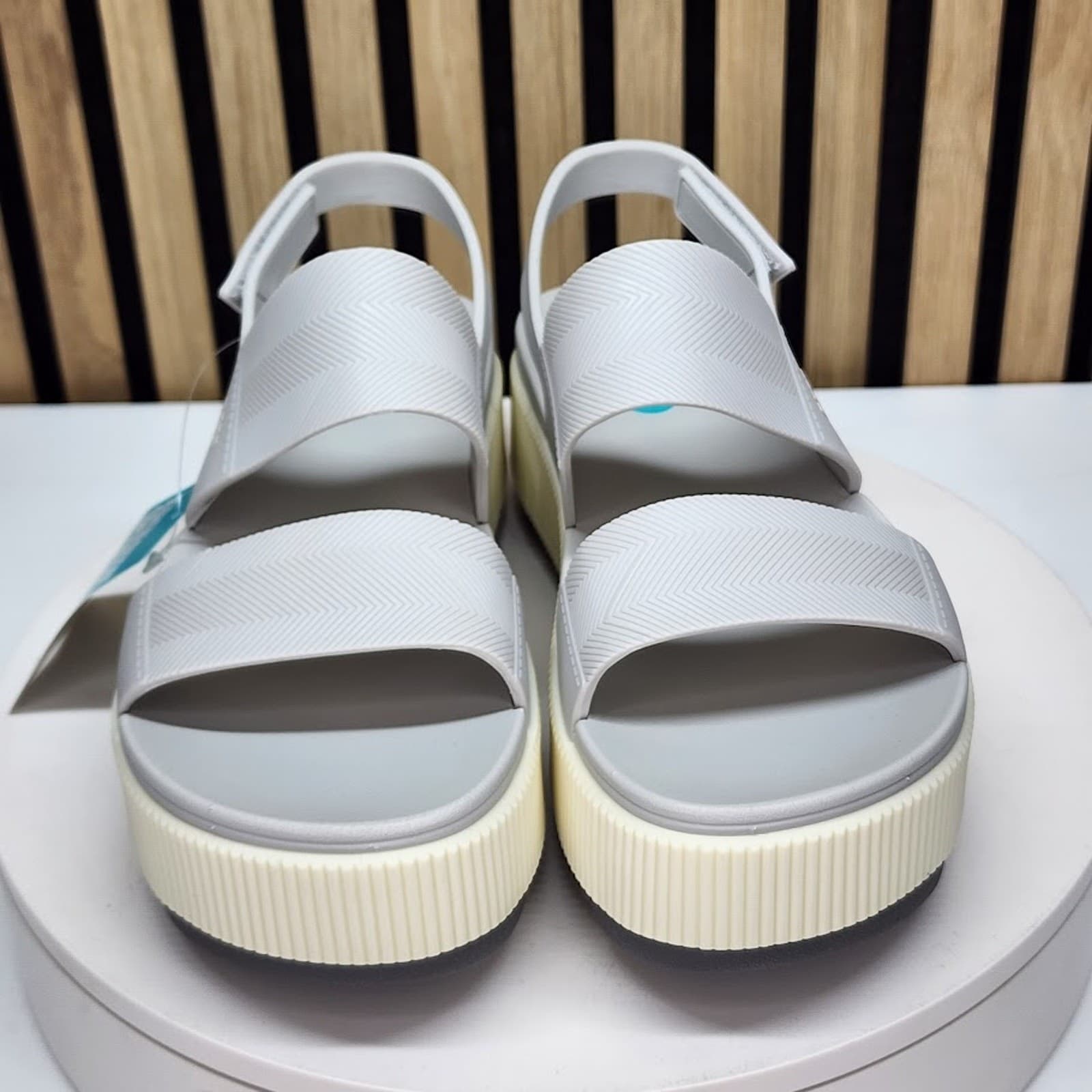 NEW - REEF Water Vista Higher Women’s Platform Sandals Fog Water Friendly Size 7 - Thumbnail 5