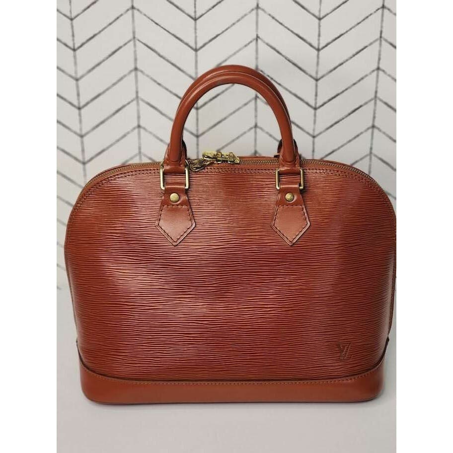 Authentic Louis Vuitton Alma Brown Epi Handbag – Pre-Owned Luxury - Thumbnail 2