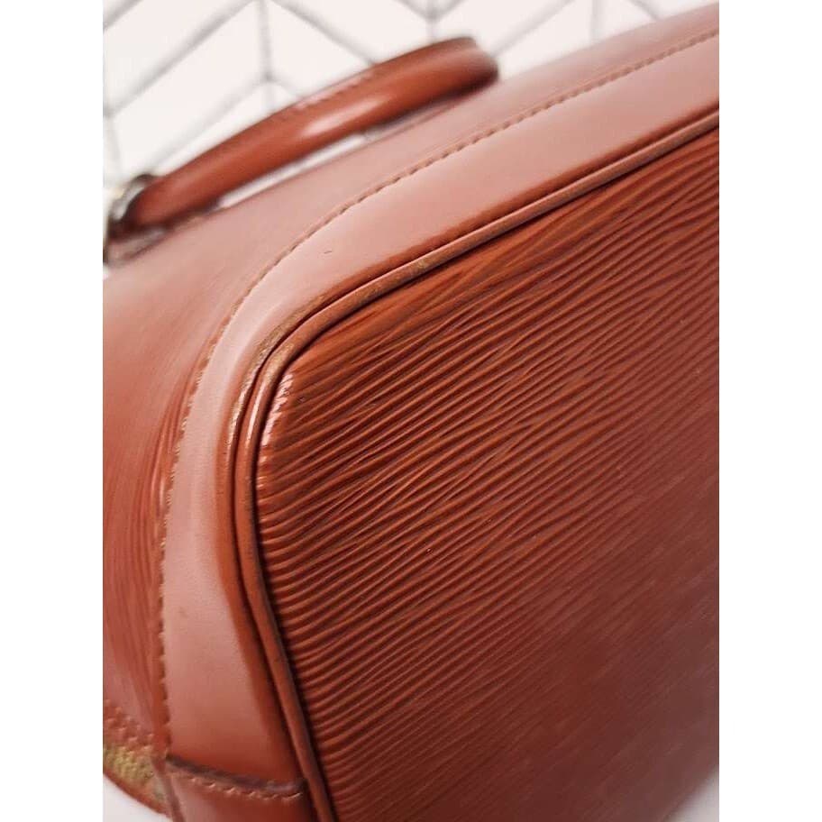 Authentic Louis Vuitton Alma Brown Epi Handbag – Pre-Owned Luxury - Thumbnail 8